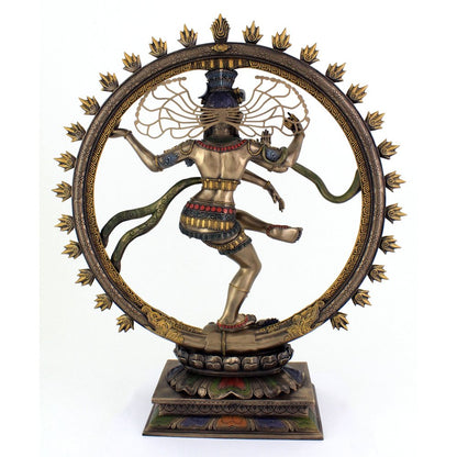 New Very Large Dancing Shiv Natraj-Antique Finish-For Home Decoration-Height-18.5 Inches-Nataraj Murti-Indian Handmade