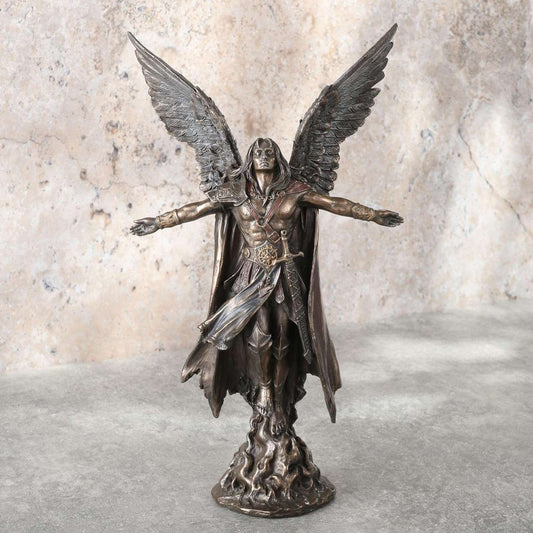 Ascending Angel Statue Sculpture-Height-11 Inches-Resin-Cold Cast Bronze