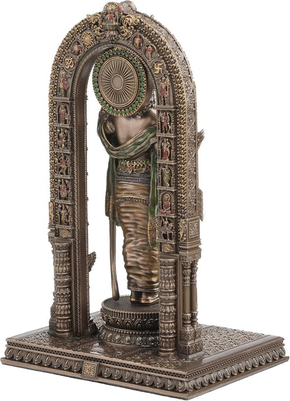 New Large Standing Handcarved Ram Ji Idol-Height-12 Inches-Arc Style-Highly Detailed-Resin-Ayodhya Temple Style