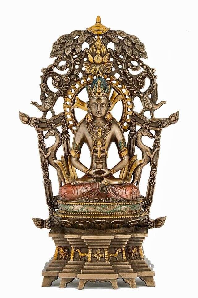 New Large Medicinal Buddha on Chair-Height-12 Inches-for Home Decoration