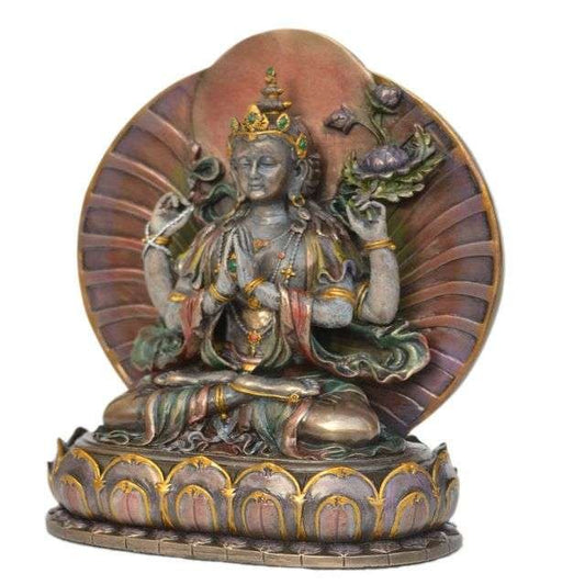 Sri Krishna Culture-New Medium Sitting Medicinal Pardi Buddha-Tibetan-Height-6 Inches for Home Decoration