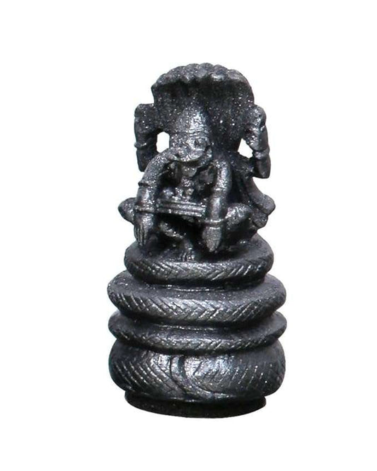 New Mini Narsimha Dev Murti for Car-Black Colour-Hindu God and Goddess Idol/Statue/Murti/Figurine-Height-2"-Polyster Resin