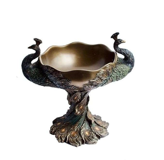 Peacock Bowl for Home-Antique Finish-Tableware Décor-Elegant Look-Showpiece for Home Décor