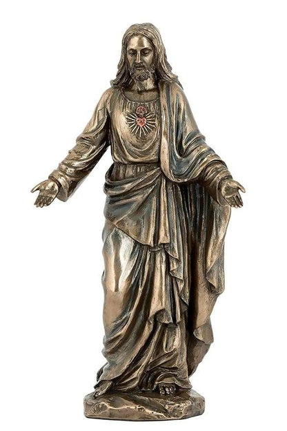 SrI Krishna CULTURE- Jesus Christ with Open Hands Blessing Posture Showpiece Gift Christmas-Height-8 Inches