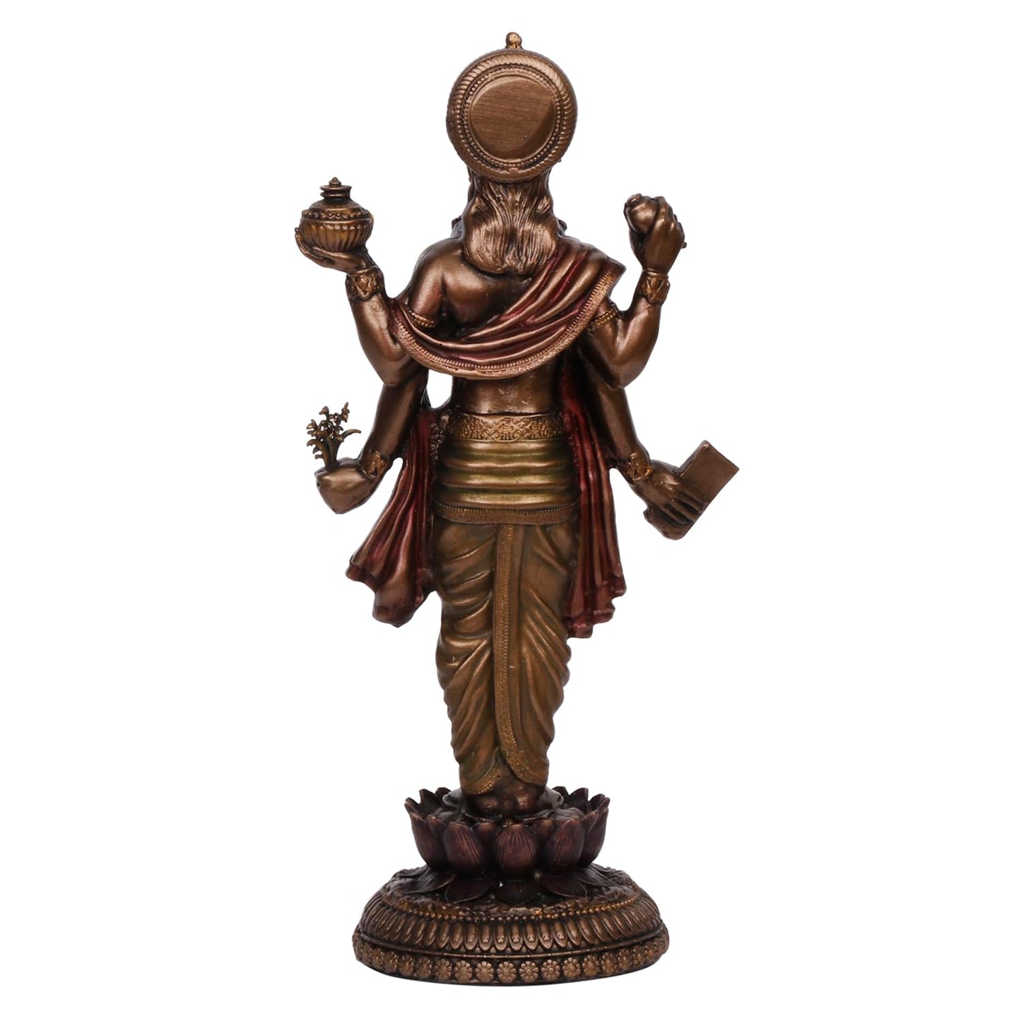 Dhanavantari Idol Of Ayurveda-Vishnu Avatar-Height-8 Inches-Resin-Metallic