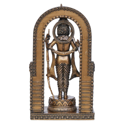 New Big Standing Ram Ji Murti With Arc-Height-10 Inches-Black Finish-Lord Rama
