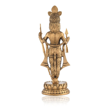 New Big Standing Ram Ji Murti On Base-Height-10 Inches-Black Finish-Lord Rama