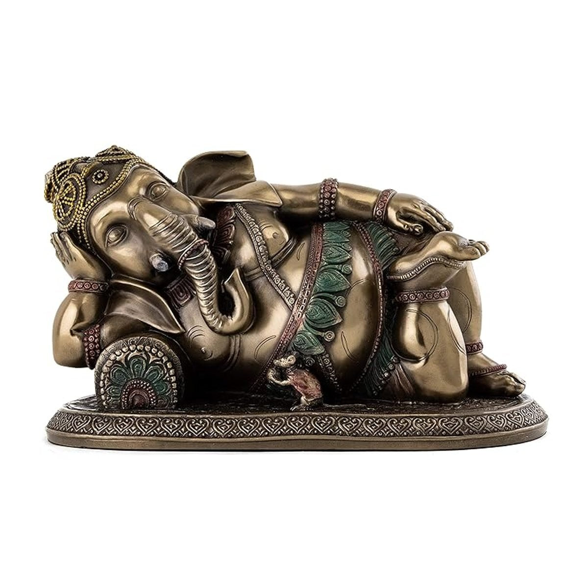 Reclining Ganesha Ganesh Hindu God Statue Sculpture