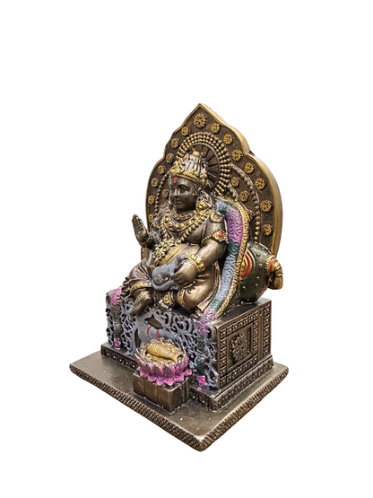 Medium Sitting Kuber Idol-Height-5 Inches-Lord Kuberan-Murti