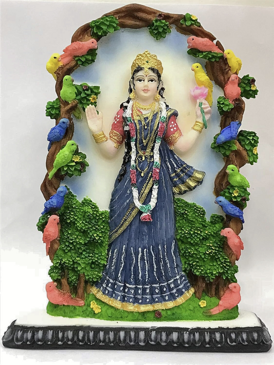 New Vrinda Devi Idol-Tulsi Mata-Height-12 Inches-Multicoloured-Resin-Vrinda Devi Murti