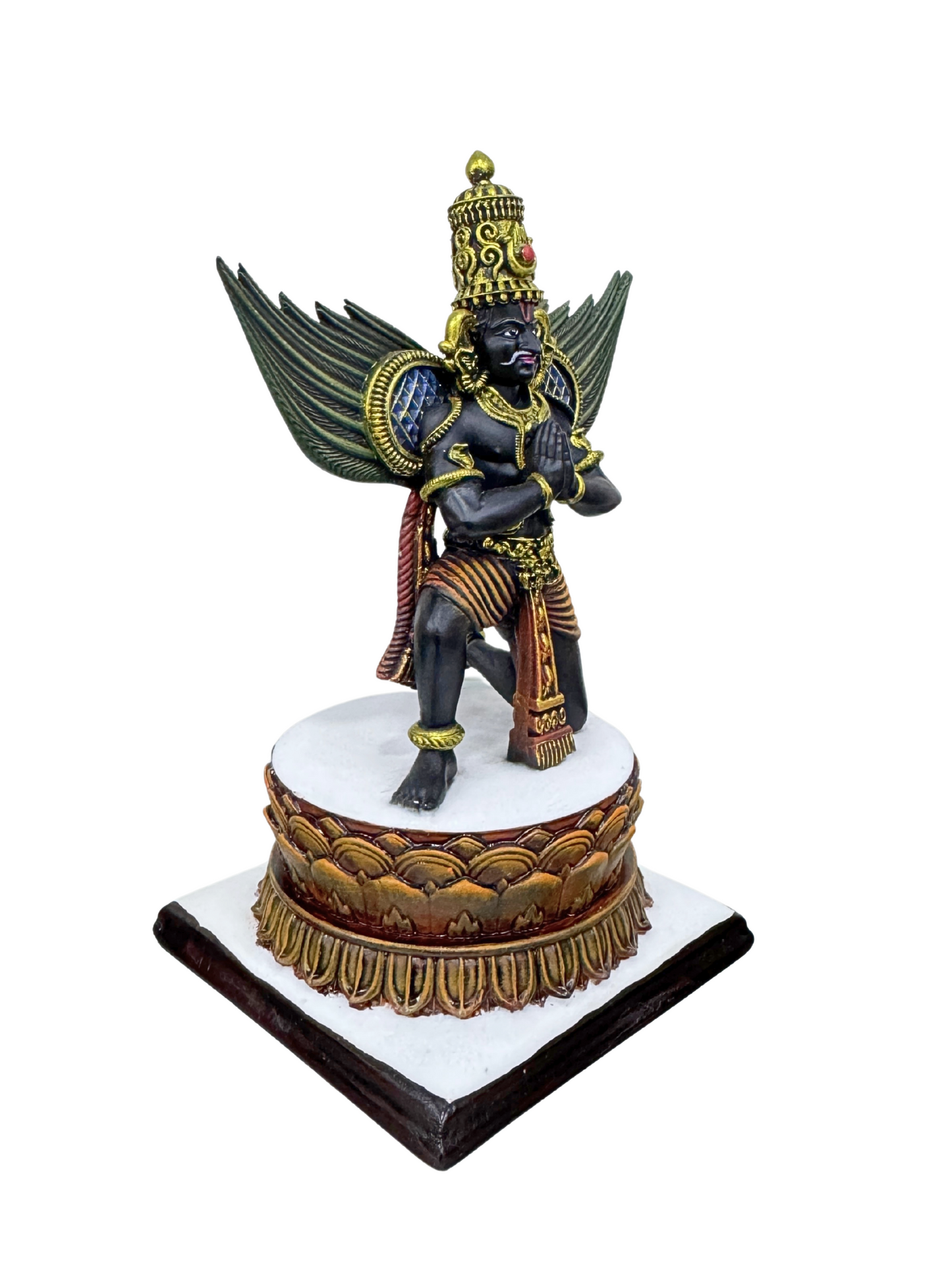 Shiva Sitting On Rocks Meditating -Height-5 inches-Resin-Metallic