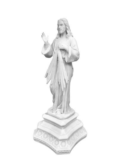 Jesus Christ Open Rays Posture On Base Gift for Christmas Home Decoration-Height-10 Inches-Resin-Antique Finish