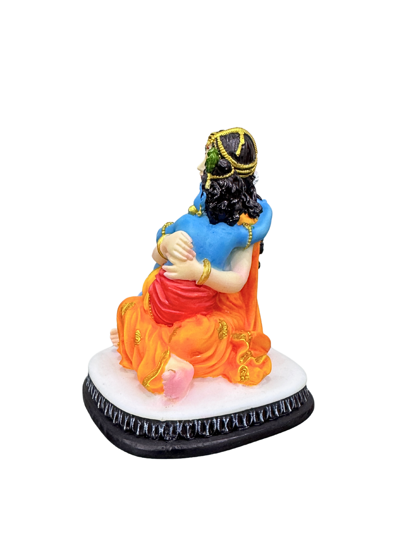Regular Maa Yashoda Krishna On Lap-3.5 Inch-Car and Home D�cor-Multicoloured-Resin