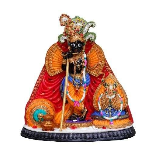 Bankey Bihari (Vrindavan) Murti (Height-12) - Hindu God and Goddess Idol/Statue/Murti/Figurine-Polyster Resin-Multicolour