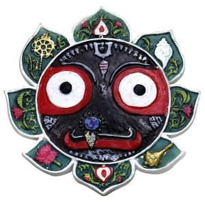 Handcrafted Resin Jagannath Ji Idol Fridge Magnet,Size-3.5″, Multicolour