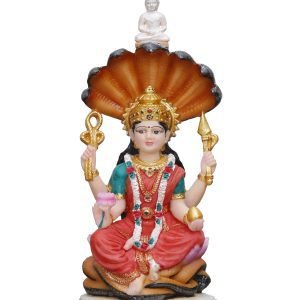 Handcrafted Big Padmavati Mata/Goddess- Height-11 Inches-Resin-Multicolour