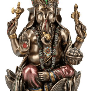 Sri Krishna Culture Set of Laxmi,Ganesh and Saraswati -Set for Home and Gift-Height 8 Inches-Ivory Antique Finish