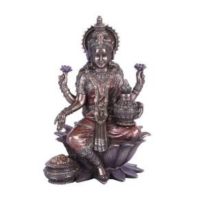Sri Krishna Culture Set of Laxmi,Ganesh (Standing Position) and Saraswati-Set for Home and Gift-Height 8 Inches-Multicoloured