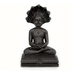 SrI Krishna CULTURE Big Parasvanath Murti-Black,Height-7 Inches,God Idols/Statue/Figuirnes,Material-Polyresin & Marble,Made in India