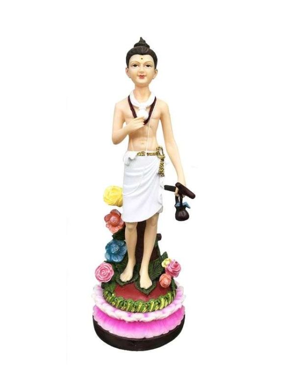 SrI Krishna CULTURE Polyester Big Nilkanth Varni Sh. Swami Narayan God Idol (Multicolour, Large)