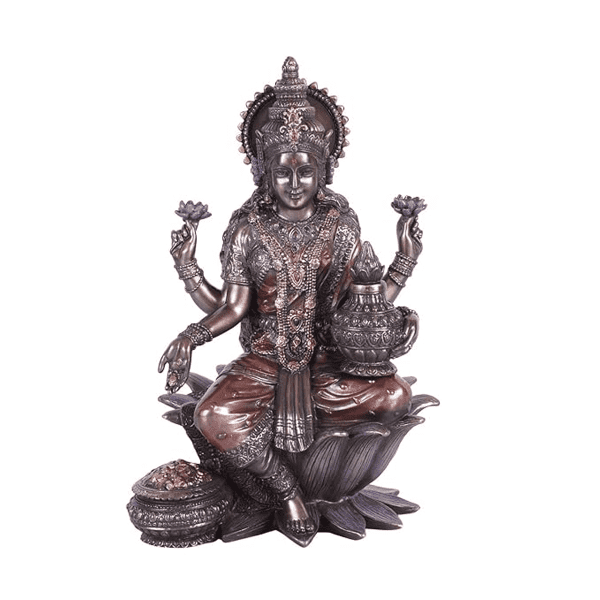 Sri Krishna CULTURE 8 Inches Lakshmi Idol for Puja-Laxmi Gift Item Showpiece - Hindu Goddess Diwali Gifts Home Decor