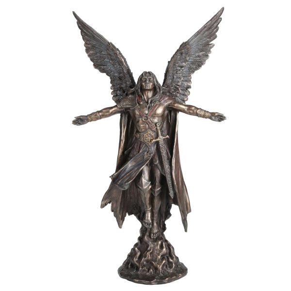 Sri Krishna Culture Ascending Angel Statue Sculpture-Height-11 Inches-Resin-Cold Cast Bronze - Image 2