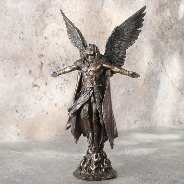 Sri Krishna Culture Ascending Angel Statue Sculpture-Height-11 Inches-Resin-Cold Cast Bronze - Image 6