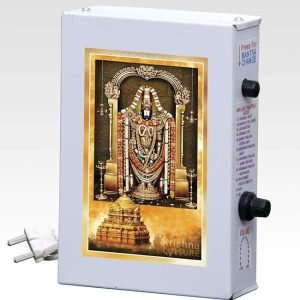 Divine Mantra Box Sri Venkateshwara South Indian Special Mantra Box for Puja and Meditation-Metal-Steel Grey