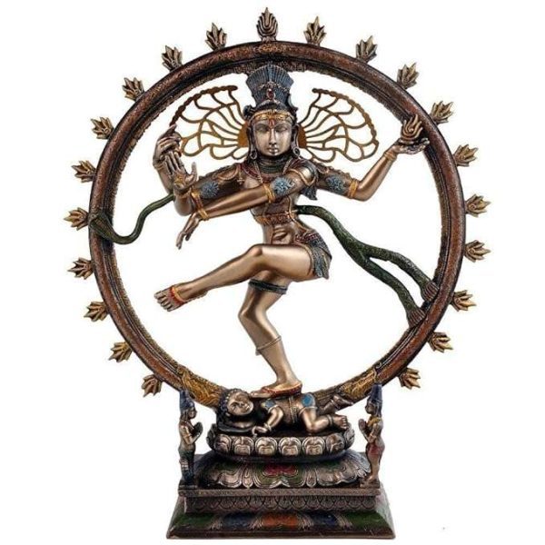 Sri Krishna Culture-New Large Dancing Shiv Natraj-Antique Finish-for Home Decoration-Height-10 Inches