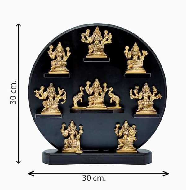 SrI Krishna CULTURE-Brass Laxmi Ashta Avatar Eight Incarnations of Laxmi-Height-15 Inches - Image 3