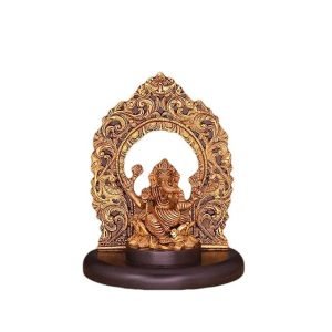 Sri Krishna Culture-Brass Ganesh Arch with Base-Material-Brass-for Home Décoratives