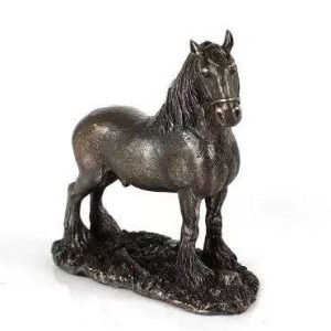 Sri Krishna Culture-New Resin Wild Horse , Standard, Antique Finish, 1 Piece,Ode to Wildlife-Height-9 cms