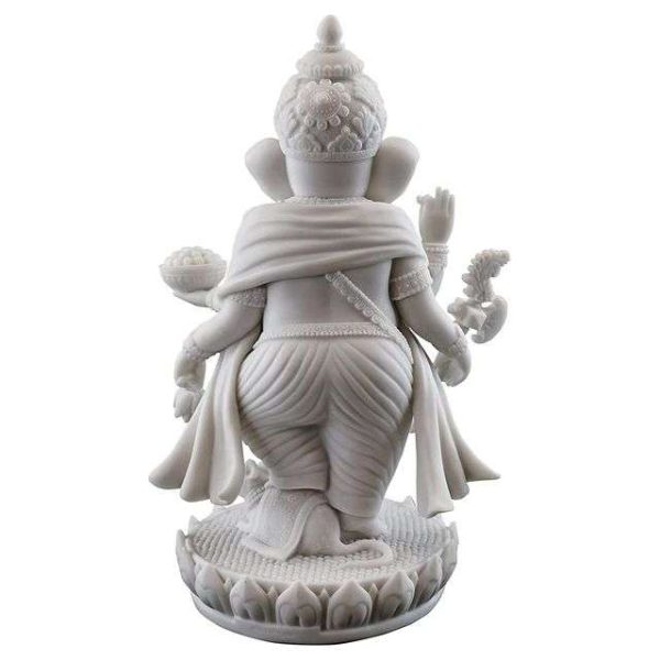 Sri Krishna Culture Laxmi and Ganesh (Standing Position) Set for Home and Gift-Height 8 Inches-Multicoloured - Image 3